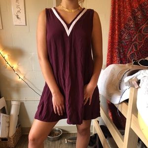 Maroon Tank Dress